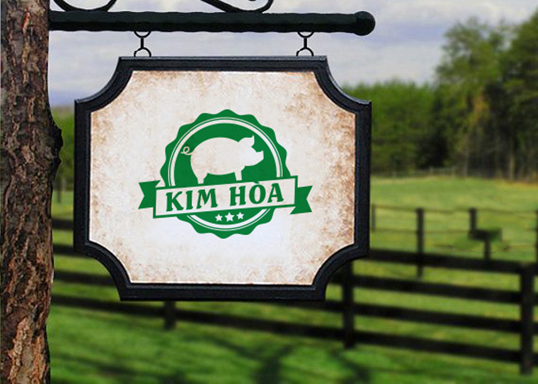 Thiết kế logo trang trại nuôi heo Kim Hoà tại TP HCM
